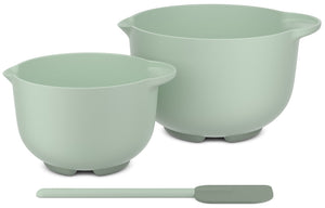 Mepal Rührschüsselset Chef It Nordic Sage 3-teilig - Rührschüssel 1,5 & 3 Liter + Spatel