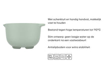 Mepal Rührschüsselset Chef It Nordic Sage 3-teilig - Rührschüssel 1,5 & 3 Liter + Spatel