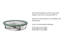 Mepal Glas Frischhaltedose Cirqula Nordic Sage 3-Fächer - 1 Liter