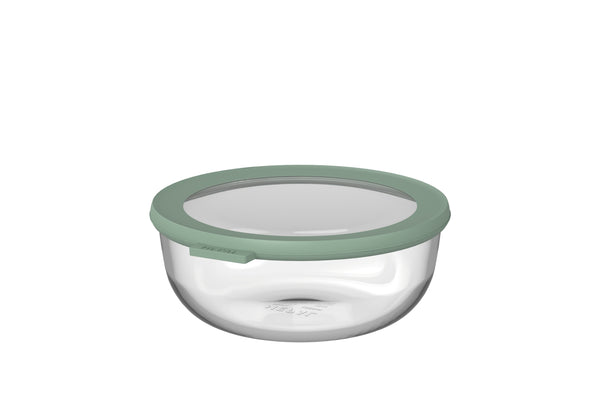 Mepal Glas Frischhaltedose Cirqula Nordic Sage Rund - 1,25 Liter