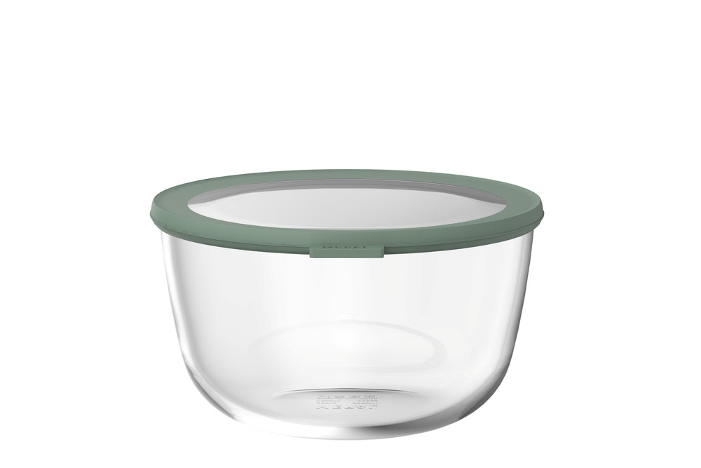 Mepal Glas Frischhaltedose Cirqula Nordic Sage Rund - 3 Liter