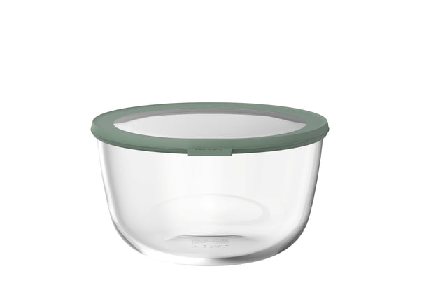 Mepal Glas Frischhaltedose Cirqula Nordic Sage Rund - 3 Liter