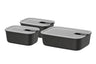 Mepal Vorratsdosen EasyClip Nordic Black 3-teilig - 2x 700 ml + 1,5 Liter