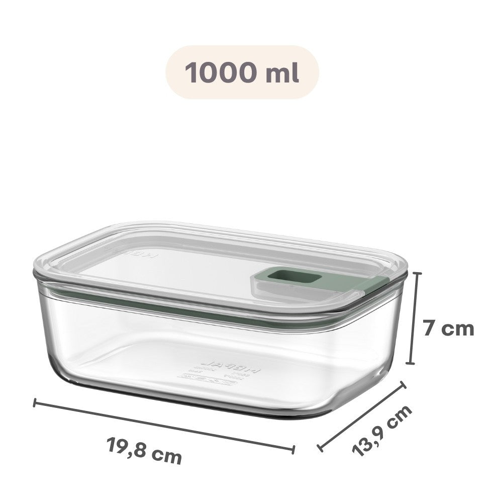 Mepal Glas Frischhaltedose EasyClip Nordic Sage - 1 Liter