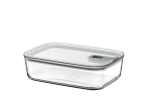 Mepal Auflaufform / Lasagneform mit Deckel EasyClip Nordic Sage - Glas - 1,5 Liter