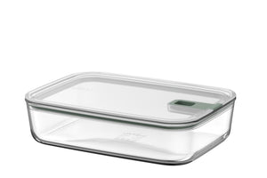 Mepal Auflaufform / Lasagneform mit Deckel EasyClip Nordic Sage - Glas - 2,25 Liter