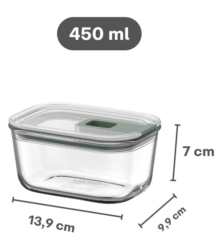 Mepal Glas Frischhaltedose EasyClip Nordic Sage - 450 ml