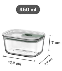 Mepal Glas Frischhaltedose EasyClip Nordic Sage - 450 ml