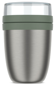 Mepal Thermos Joghurtbecher / Lunchpot Ellipse Nordic Sage - 500 ml + 200 ml