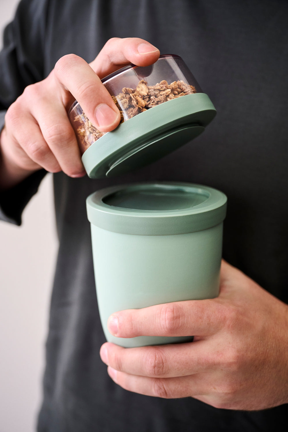 Mepal Joghurtbecher / Lunchpot Ellipse Nordic Sage - 500 ml + 200 ml