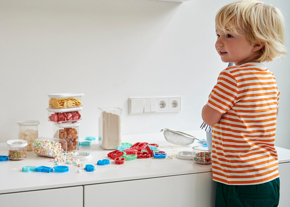 Mepal Vorratsbehälter Set Modula Weiß 3-teilig