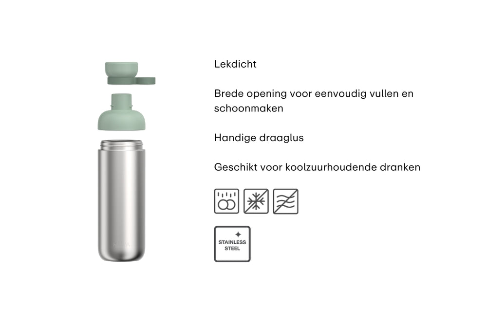 Mepal Trinkflasche Vita Vivid Mauve - Edelstahl - 700 ml