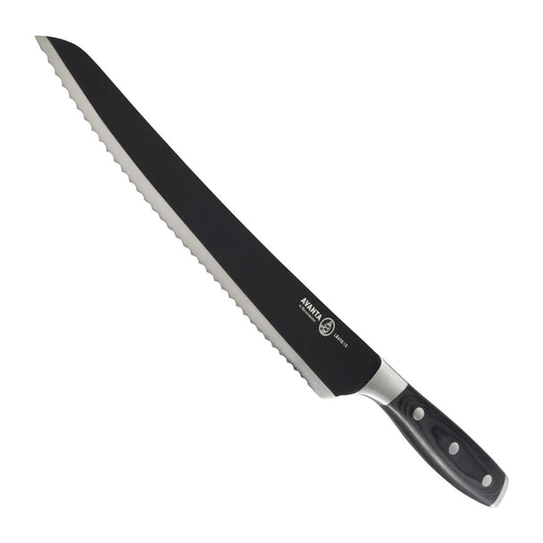 Messermeister Brisketmesser / Fleischmesser gezahnt Avanta BBQ 25 cm - Schwarze Titanklinge