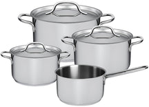 Sola Topfset Mirage - Edelstahl - Kochtopf ø 16, 18, 20 cm & Stielkasserolle ø 16 cm - Induktionsgeeignet - 4-teilig