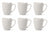 Cookinglife Tassen Siaki New Bone - Porzellan - 370 ml - 6 Stück