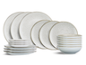 Cosy & Trendy Geschirrset Murano - 18-teilig / 6 Personen - 6 Speiseteller, 6 Frühstücksteller und 6 Suppenteller