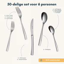 Sola Besteckset Lotus 50-teilig