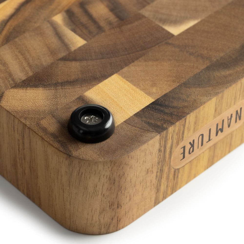 Namture Schneidebrett Akazie Classic - 45 x 30 cm - Holz Schneide- und Vorbereitungsbrett