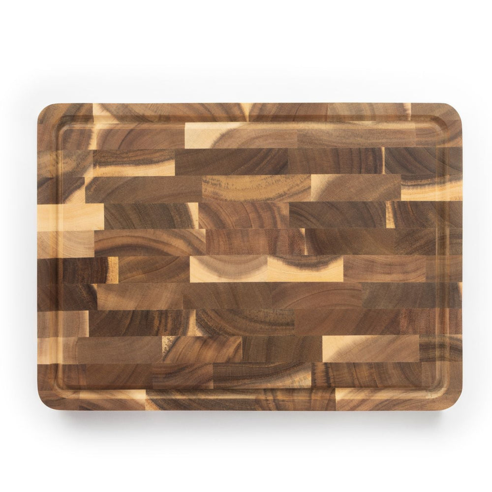 Namture Schneidebrett Akazie L - 33 x 24 cm - Holz Schneide- und Vorbereitungsbrett