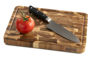Namture Schneidebrett Akazie L - 33 x 24 cm - Holz Schneide- und Vorbereitungsbrett