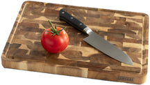 Namture Schneidebrettset Akazie Endgrain 2-teilig - M & XL - Holz Schneide- und Vorbereitungsbretter