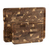 Namture Schneidebrettset Akazie Endgrain 2-teilig - M & XL - Holz Schneide- und Vorbereitungsbretter