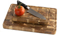 Namture Schneidebrettset Akazie Endgrain 2-teilig - M & XL - Holz Schneide- und Vorbereitungsbretter