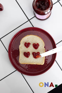 ONA Frühstücksteller / Dessertteller Fika Burgundy ø 20.5 cm - 4 Stück