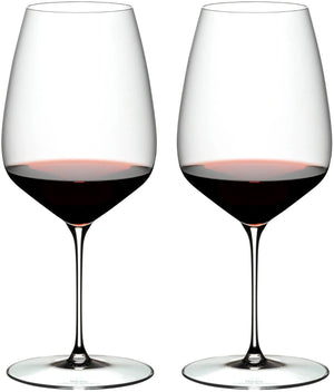 Riedel Rote Weingläser Veloce - Cabernet Sauvignon / Merlot - 2 Stücke