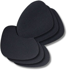 Cookinglife Untersetzer - Veganes Leder - Schwarz - Organic - 13 x 11 cm - 6 Stück
