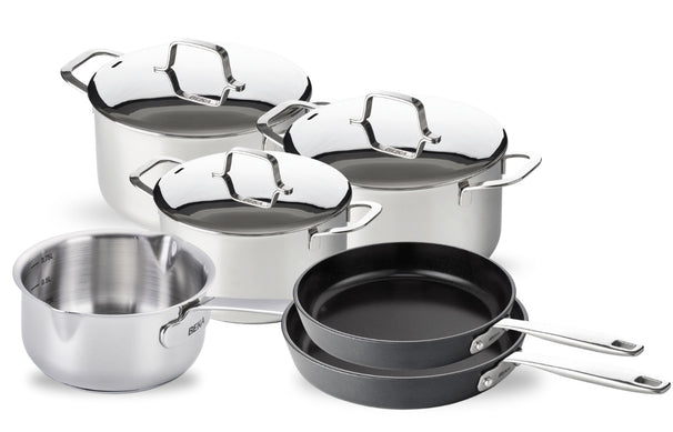 Beka Topfset Maestro 6-teilig - ohne / keramische Antihaftbeschichtung - geeignet für alle Wärmequellen (Kochpannen, Stielkasserolle & Bratpfannen)