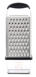 Oxo Good Grips Reibe Edelstahl Santoprene 25 cm - Käsereibe Zitrus