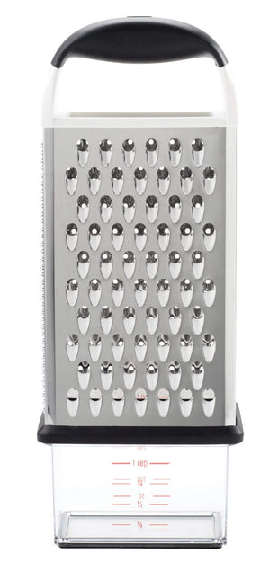 Oxo Good Grips Reibe Edelstahl Santoprene 25 cm - Käsereibe Zitrus