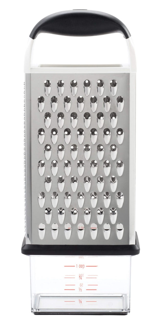 Oxo Good Grips Reibe Edelstahl Santoprene 25 cm - Käsereibe Zitrus