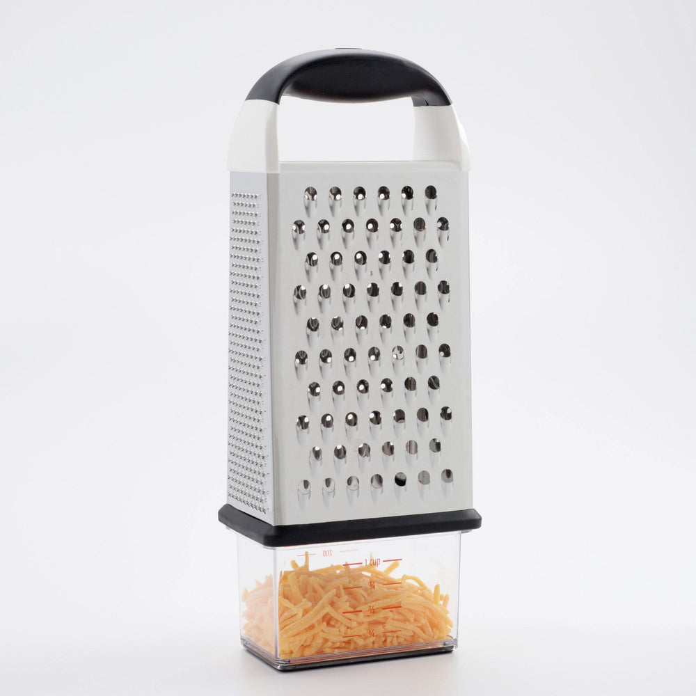 Oxo Good Grips Reibe Edelstahl Santoprene 25 cm - Käsereibe Zitrus