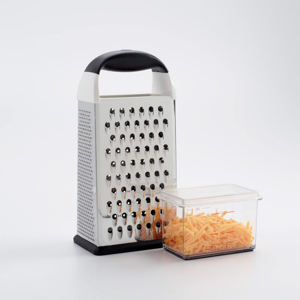 Oxo Good Grips Reibe Edelstahl Santoprene 25 cm - Käsereibe Zitrus