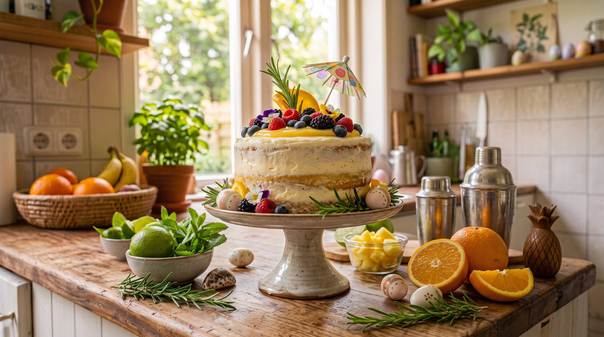 Ein frischer, festlicher Kuchen für den Ostertisch