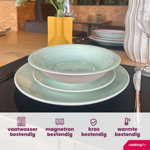 Cookinglife Tiefe Teller / Pastateller Pastel Harmony ø 21 cm - 6 Stück