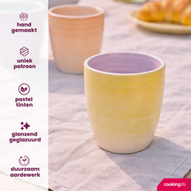 Cookinglife Kaffeetassen / Senseo Tassen Pastel Harmony 180 ml - 6 Stück