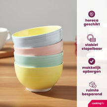 Cookinglife Suppenschalen / Schalen Pastel Harmony ø 14 cm - 6 Stück