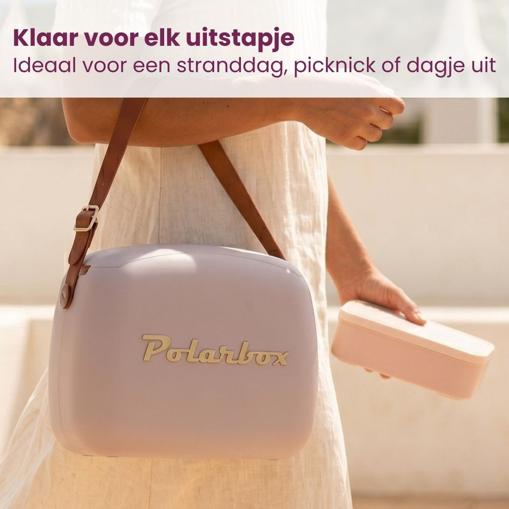 Polarbox Mini Kühlbox / Coolerbag mit 2 Lunchboxen - Pearl-Gold - 6 Liter