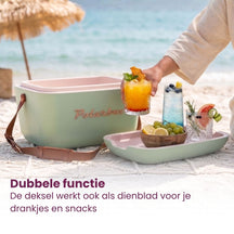 Polarbox Kühlbox mit Schultergurt - Olive Green-Gold - 12 Liter