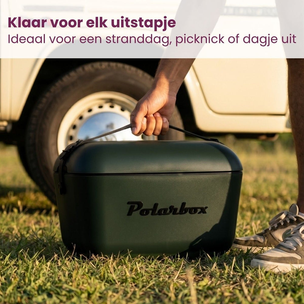 Polarbox Kühlbox mit Schulterband - Green Forest-Black - 12 Liter