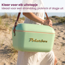 Polarbox Kühlbox mit Schultergurt - Olive Green-Gold - 20 Liter