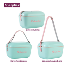 Polarbox Kühlbox mit Schultergurt - Pastellgrün - 12 Liter