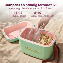 Polarbox Kühlbox mit Schultergurt - Olive Green-Gold - 12 Liter
