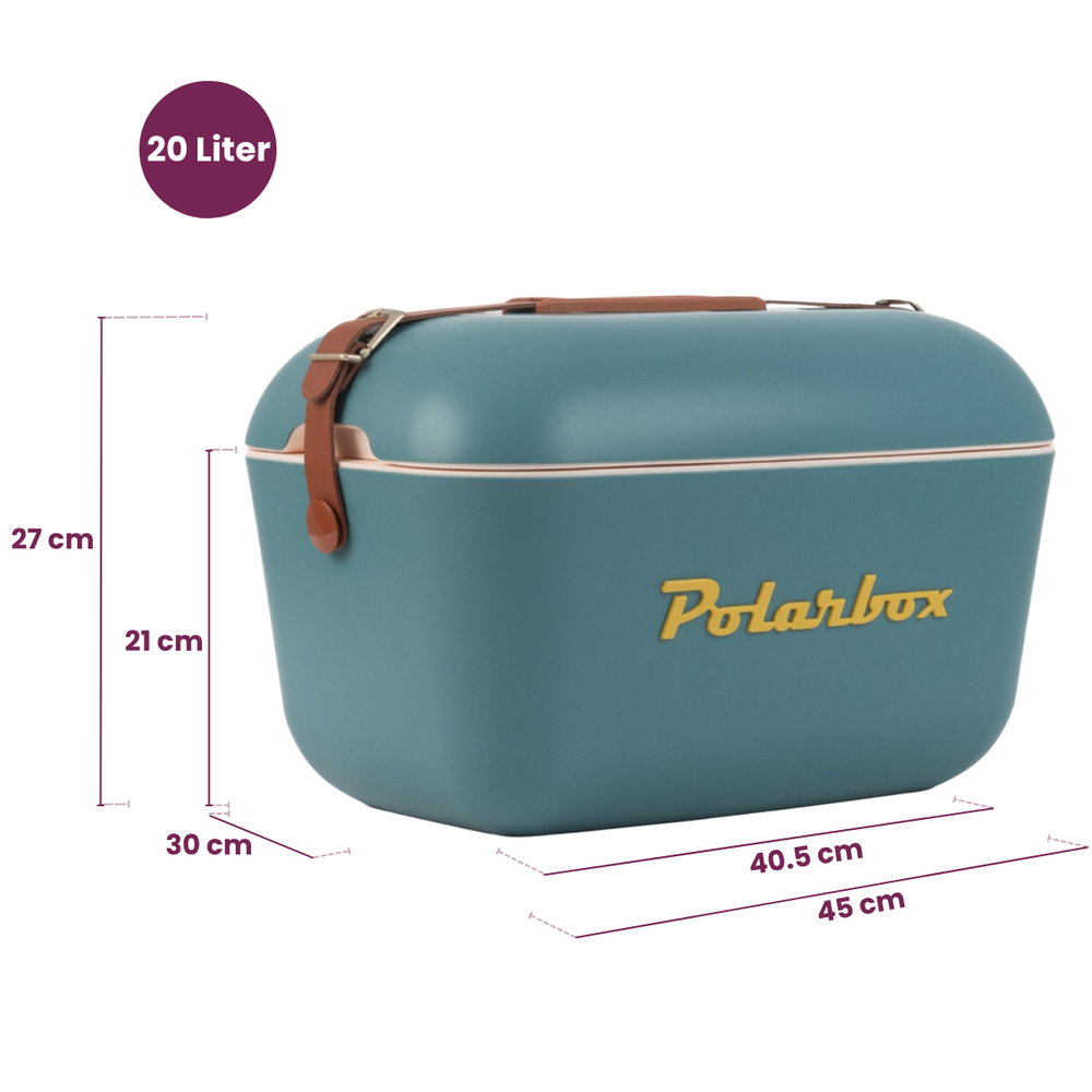 Polarbox Kühlbox mit Schultergurt - Green Forest-Black - 20 Liter