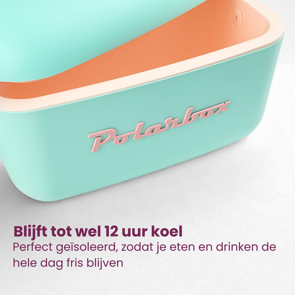 Polarbox Kühlbox mit Schultergurt - Pastellgrün - 12 Liter