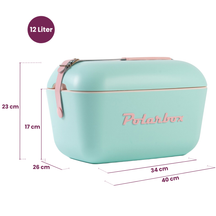 Polarbox Kühlbox mit Schultergurt - Pastellgrün - 12 Liter