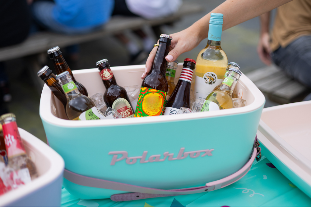 Polarbox Kühlbox mit Schultergurt - Pastellgrün - 12 Liter